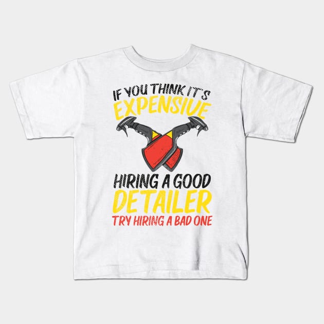 Auto Detailing Car Detailer Kids T-Shirt by Tom´s TeeStore